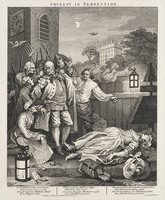KG 15055
<br/>
Cruelty in perfection uit de prentenserie The four stages of cruelty
<br/>
<em>Hogarth, William (1697 - 1764)</em>